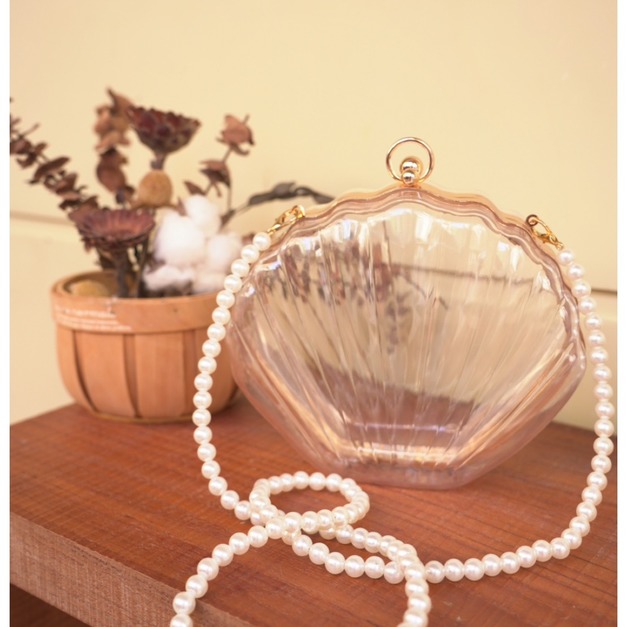 ➤拍照必備小物珍珠貝殼包