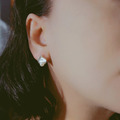 晨瓣露珠 - 純銀花瓣珍珠耳環 天然淡水珍珠_4 晨瓣露珠 - 純銀花瓣珍珠耳環 天然淡水珍珠_4