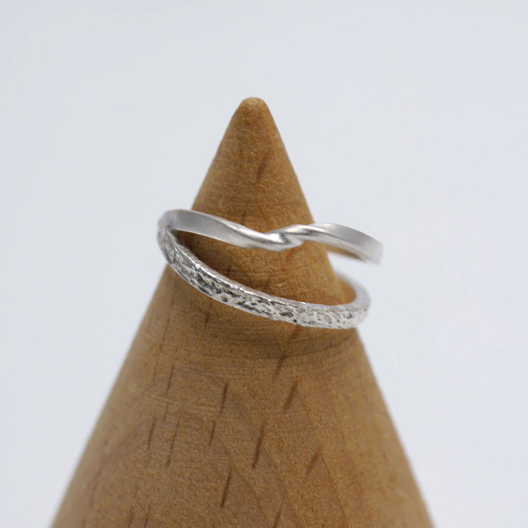 雙圈純銀耳骨夾