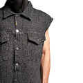 KNITTED DENIM VEST_2 KNITTED DENIM VEST_2