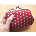 日本 Souvenir 京都 - 織布口金點點雙層錢包 共2款_5 日本 Souvenir 京都 - 織布口金點點雙層錢包 共2款_5