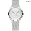 TAYROC 白鋼-白面or黑面-三眼計時米蘭帶腕錶 (TXM011M/TXM012M) TAYROC 白鋼-白面or黑面-三眼計時米蘭帶腕錶 (TXM011M/TXM012M)