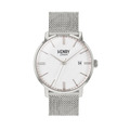 HENRY LONDON 米白紋路面銀框銀色米蘭帶腕錶-(HL40-M-0373) HENRY LONDON 米白紋路面銀框銀色米蘭帶腕錶-(HL40-M-0373)