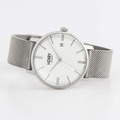 HENRY LONDON 米白紋路面銀框銀色米蘭帶腕錶-(HL40-M-0373)_1 HENRY LONDON 米白紋路面銀框銀色米蘭帶腕錶-(HL40-M-0373)_1