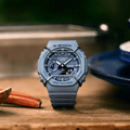 CASIO G-SHOCK 啞光金屬保護套八角雙顯GA-2100PT-2A_4 CASIO G-SHOCK 啞光金屬保護套八角雙顯GA-2100PT-2A_4