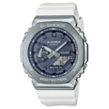 CASIO G-SHOCK 金屬銀色外框 八角高質感造型 運動潮流錶 GM-2100WS-7ADR CASIO G-SHOCK 金屬銀色外框 八角高質感造型 運動潮流錶 GM-2100WS-7ADR