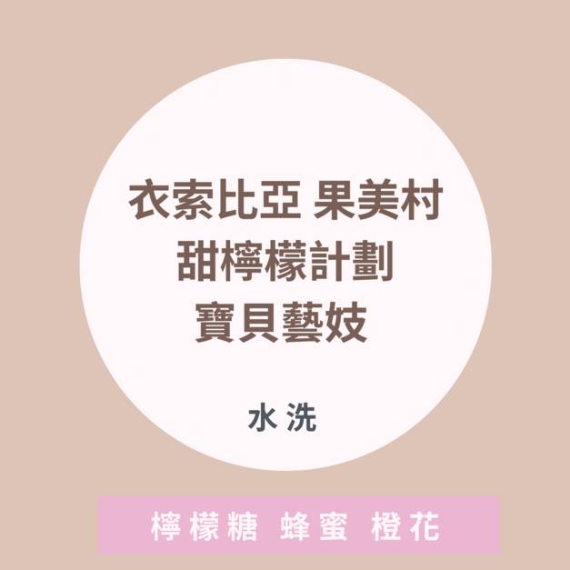 衣索比亞 果美村 甜檸檬計劃 寶貝藝妓 水洗處理法 衣索比亞 果美村 甜檸檬計劃 寶貝藝妓 水洗處理法