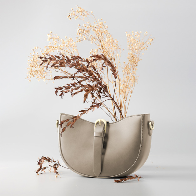 光合系 羅馬半月包-月亮灰