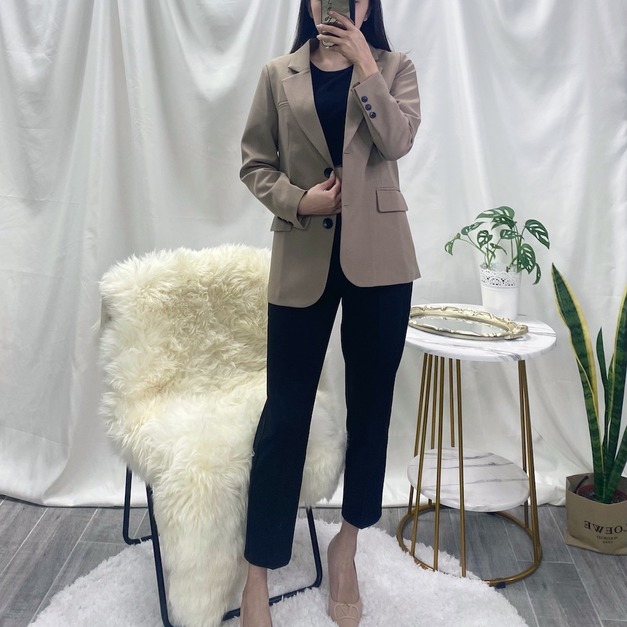 來杯拿鐵西裝外套