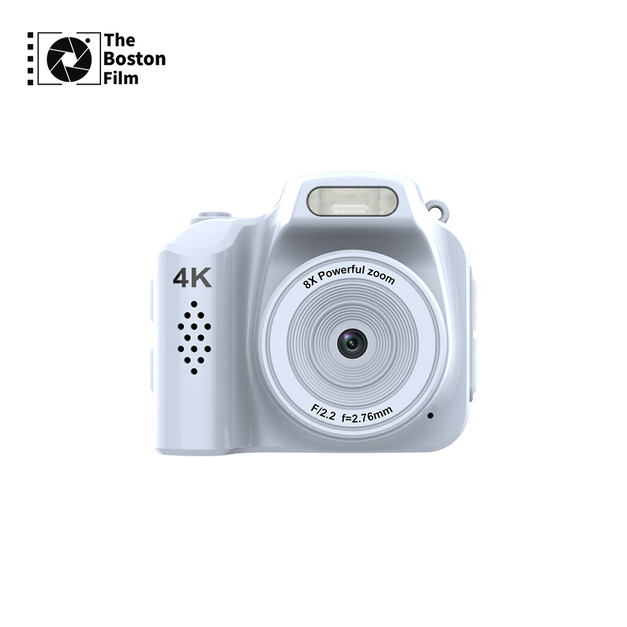 【The Boston Film 波士頓相機】HJD-02 輕巧隨身 4K高畫質迷你單眼數位相機 - 白色