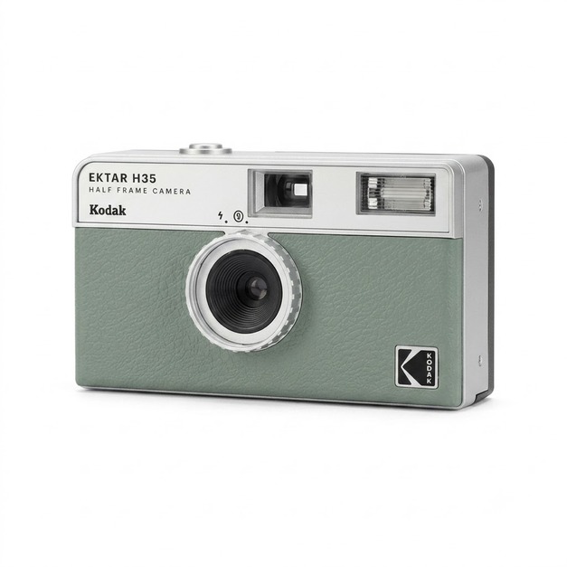 【Kodak 柯達】Kodak Ektar H35 半格機 復古底片相機 -鼠尾草綠色