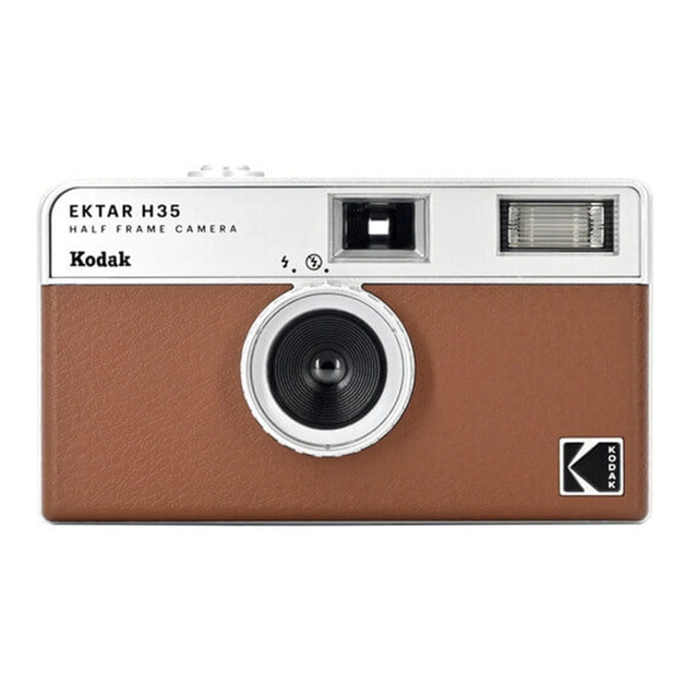 【Kodak 柯達】Kodak Ektar H35 半格機 復古底片相機-焦糖棕