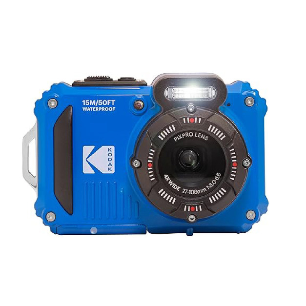 【Kodak 柯達】 PIXPRO數位相機 WPZ2 16MP 4倍光學變焦 防水數位相機-藍色