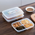 即將//【NAKAYA】扁形四格保鮮盒710ml_1 即將//【NAKAYA】扁形四格保鮮盒710ml_1