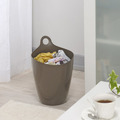 即將//【INOMATA】單耳掛式收納桶9L-棕色_1 即將//【INOMATA】單耳掛式收納桶9L-棕色_1