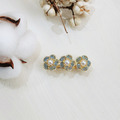 |彈簧夾|元氣 • 鋯石珍珠小花一字 髮夾邊夾瀏海髮飾 單只販售_2 |彈簧夾|元氣 • 鋯石珍珠小花一字 髮夾邊夾瀏海髮飾 單只販售_2