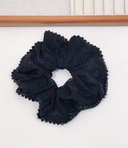 |大腸圈|章詞 • 黑色鋯石紗 髮束髮飾髮繩彈力繩 單支販售 |大腸圈|章詞 • 黑色鋯石紗 髮束髮飾髮繩彈力繩 單支販售