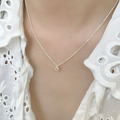 |純銀項鏈 925|滋蔓 • 單顆鋯石 項鍊素鏈銀鏈簡約 單只販售_7 |純銀項鏈 925|滋蔓 • 單顆鋯石 項鍊素鏈銀鏈簡約 單只販售_7