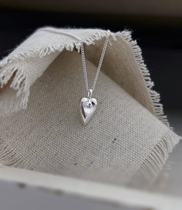 |純銀項鏈 925|寵愛 • 愛心 項鍊素鏈銀鏈簡約 單只販售 |純銀項鏈 925|寵愛 • 愛心 項鍊素鏈銀鏈簡約 單只販售