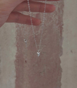 |純銀項鍊 925|悠揚 • 愛心 毛衣鏈頸鏈鎖骨鏈戒指耳環 單只販售 |純銀項鍊 925|悠揚 • 愛心 毛衣鏈頸鏈鎖骨鏈戒指耳環 單只販售