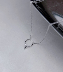 |純銀項鍊 925|尋找 • 圓形錐 頸鍊鎖骨鏈 單只販售 |純銀項鍊 925|尋找 • 圓形錐 頸鍊鎖骨鏈 單只販售