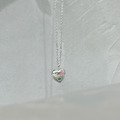 |純銀項鍊 925|鍾情 • 愛心粉鋯石 毛衣鏈頸鏈鎖骨鏈 單只販售_1 |純銀項鍊 925|鍾情 • 愛心粉鋯石 毛衣鏈頸鏈鎖骨鏈 單只販售_1