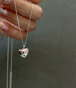 |純銀項鍊 925|鍾情 • 愛心粉鋯石 毛衣鏈頸鏈鎖骨鏈 單只販售 |純銀項鍊 925|鍾情 • 愛心粉鋯石 毛衣鏈頸鏈鎖骨鏈 單只販售