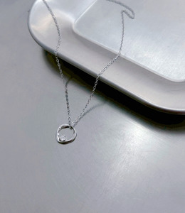 |純銀項鍊 925|圓潤 • 圓形鋯石 頸鍊鎖骨鏈 單只販售 |純銀項鍊 925|圓潤 • 圓形鋯石 頸鍊鎖骨鏈 單只販售