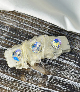 |bb夾|遇到 ‧ 愛心水晶 瀏海夾側邊夾 單只販售 |bb夾|遇到 ‧ 愛心水晶 瀏海夾側邊夾 單只販售