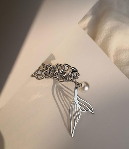 |壓夾|為了見你 ‧ 鎖鏈麻花魚尾 髮夾髮飾 單只販售 |壓夾|為了見你 ‧ 鎖鏈麻花魚尾 髮夾髮飾 單只販售