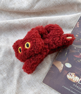 |鯊魚夾|吟唱 • 絨毛貓貓 布藝髮夾盤髮 單支販售 |鯊魚夾|吟唱 • 絨毛貓貓 布藝髮夾盤髮 單支販售