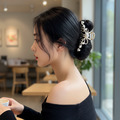 |鯊魚夾|浮生 • 蝴蝶結珍珠 髮飾髮夾盤髮夾子抓夾 單支販售_5 |鯊魚夾|浮生 • 蝴蝶結珍珠 髮飾髮夾盤髮夾子抓夾 單支販售_5