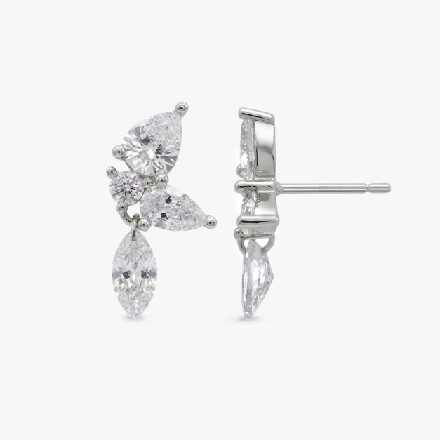 ELISE 垂墜耳環 ELISE CLUSTER DROP EARRINGS ELISE 垂墜耳環 ELISE CLUSTER DROP EARRINGS