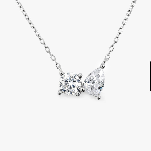 CHARLOTTE 雙鑽項鍊 CHARLOTTE NECKLACE CHARLOTTE 雙鑽項鍊 CHARLOTTE NECKLACE