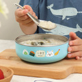 客製化繽紛三色碗 幸福飯糰【白柴】不鏽鋼碗蓋_1 客製化繽紛三色碗 幸福飯糰【白柴】不鏽鋼碗蓋_1