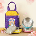 客製化三色碗+碗袋 萌鱷海鮮店【不鏽鋼碗蓋】 客製化三色碗+碗袋 萌鱷海鮮店【不鏽鋼碗蓋】