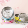 客製化繽紛三色碗 兔兔蔬果店【櫻桃兔】不鏽鋼碗蓋 客製化繽紛三色碗 兔兔蔬果店【櫻桃兔】不鏽鋼碗蓋
