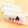 MIT姓名手帕紗布巾【包包頭女孩】一組3入 MIT姓名手帕紗布巾【包包頭女孩】一組3入