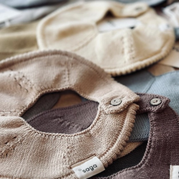 【預購】saga |丹麥設計・有機棉圍兜兜 (素色) 【預購】saga |丹麥設計・有機棉圍兜兜 (素色)