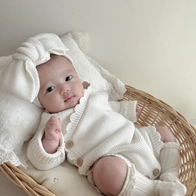 【預購】to you | 荷葉邊柔軟針織寶寶衣 *new!! 【預購】to you | 荷葉邊柔軟針織寶寶衣 *new!!