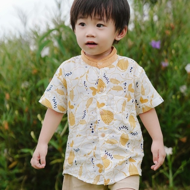 【預購】泰國連線 | 親子系列・印花襯衫 (鯨魚) *boy 【預購】泰國連線 | 親子系列・印花襯衫 (鯨魚) *boy