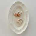 【預購】dwarf | 日本製・心型珍珠髮夾 (2色) 【預購】dwarf | 日本製・心型珍珠髮夾 (2色)