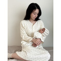 【預購】to you | 韓國製・長袖居家服(連身裙) 藍莓小花 *mom!! 【預購】to you | 韓國製・長袖居家服(連身裙) 藍莓小花 *mom!!