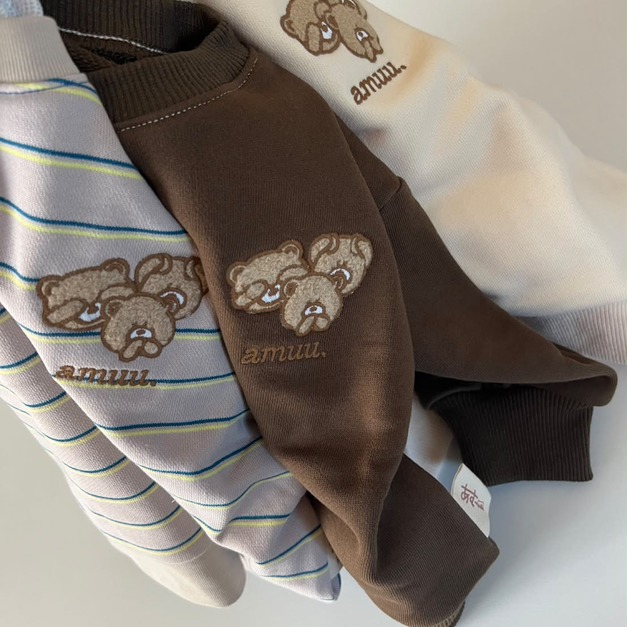 【預購】ammu | hey kuma 刺繡包屁衣 (3色) _baby *new 【預購】ammu | hey kuma 刺繡包屁衣 (3色) _baby *new