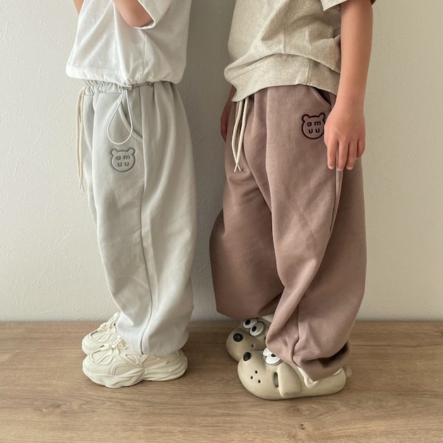 【預購】ammu | 韓國製・kuma 寬鬆休閒長褲 *new! 【預購】ammu | 韓國製・kuma 寬鬆休閒長褲 *new!