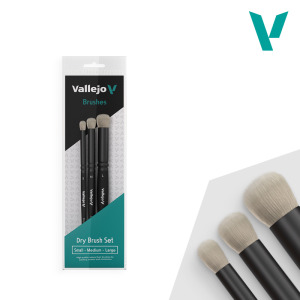 【AV vallejo】畫筆 - 乾刷套組(Dry Brush Set) - 天然毛乾刷畫筆 【AV vallejo】畫筆 - 乾刷套組(Dry Brush Set) - 天然毛乾刷畫筆