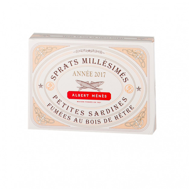 Albert Ménès 山毛櫸木煙燻頂級沙丁魚 (110g) Albert Ménès 山毛櫸木煙燻頂級沙丁魚 (110g)