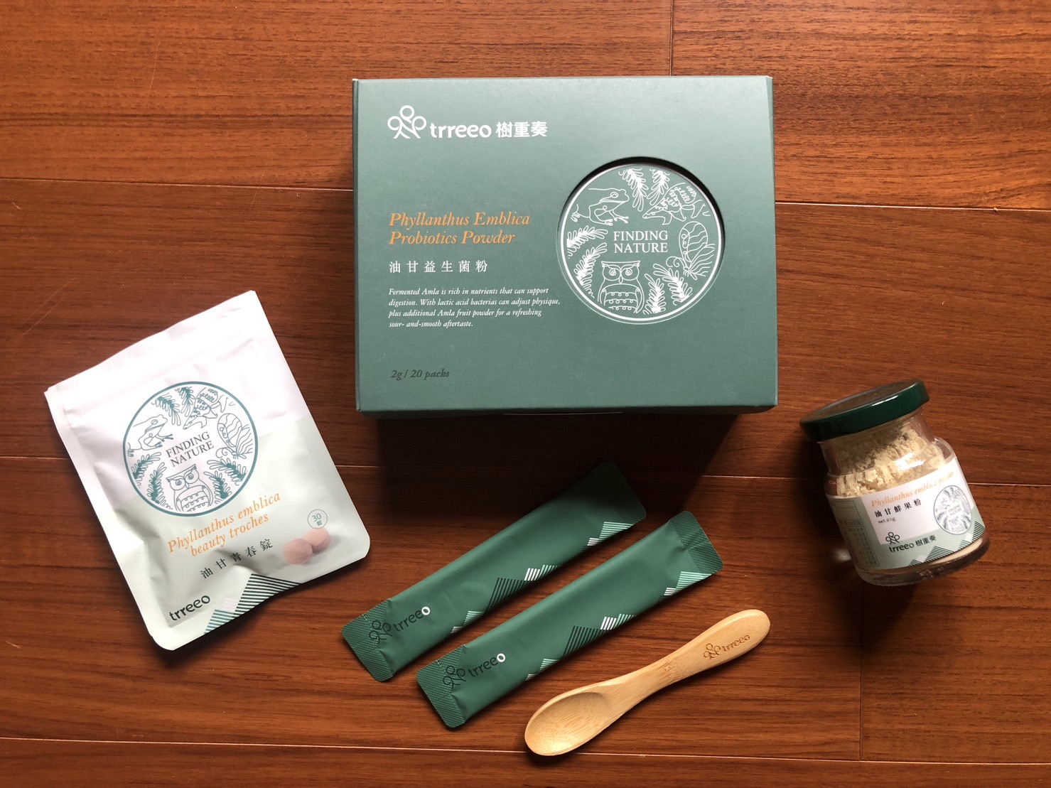 油甘鮮果粉、油甘青春錠、油甘益生菌粉,每日營養補給的好幫手