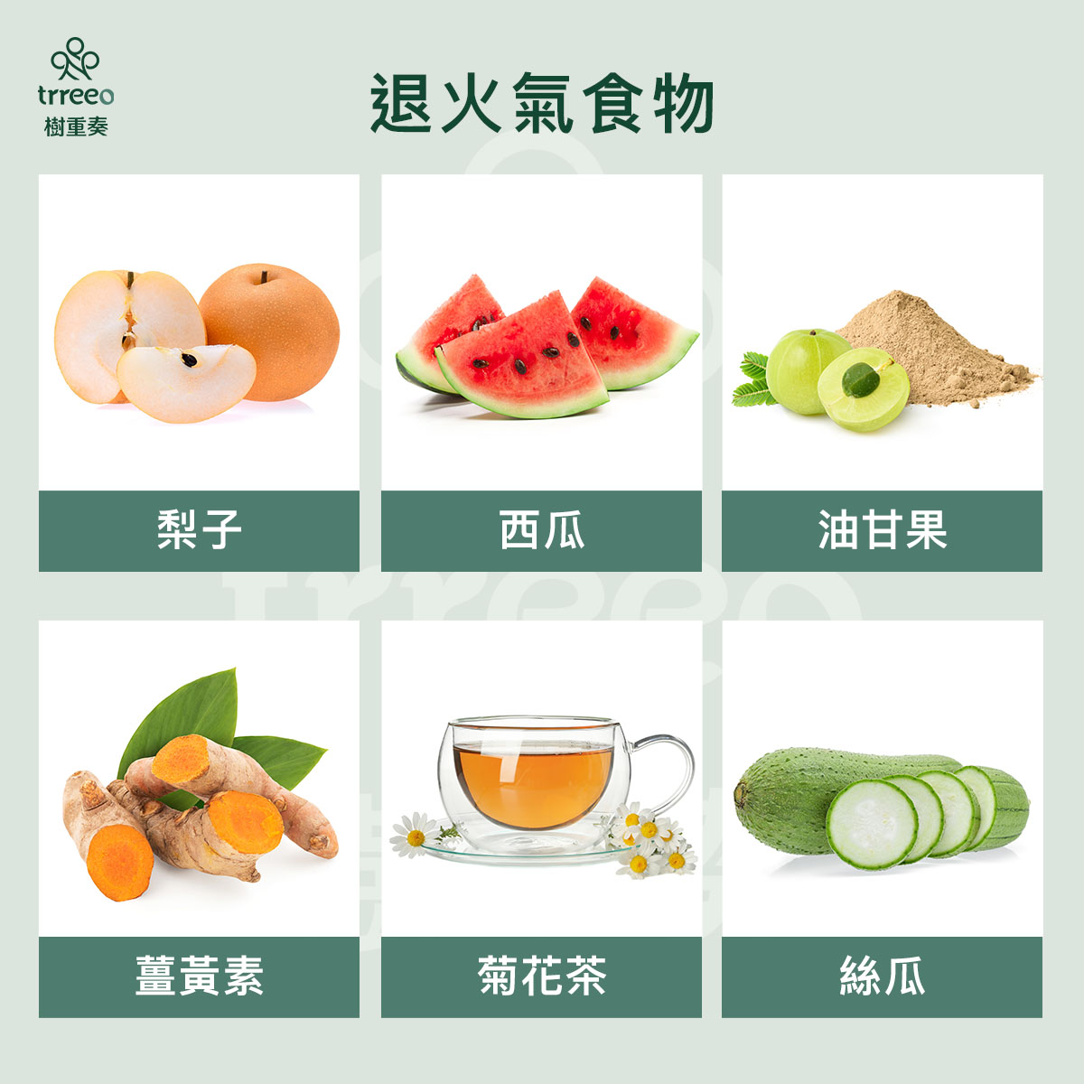 6種退火氣食物、降火氣食物