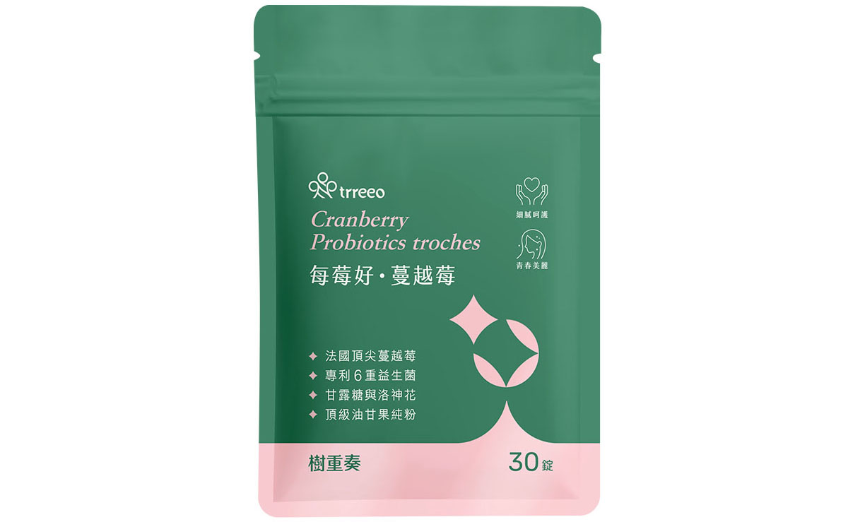 trreeo樹重奏每莓好蔓越莓含有D-甘露糖、蔓越莓、私密益生菌